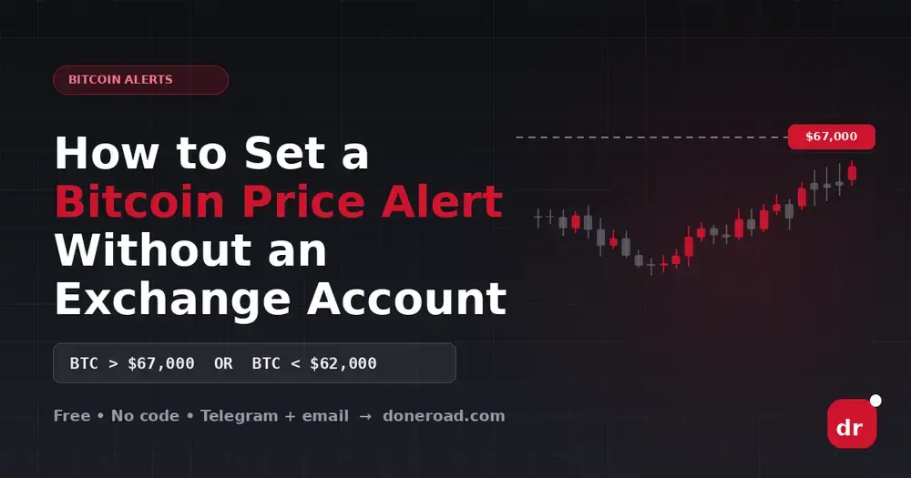 How to Set a Bitcoin Price Alert Without an Exchange Account (2026 Guide)