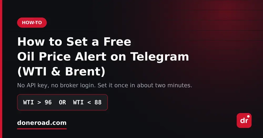 How to Set a Free Oil Price Alert on Telegram (WTI & Brent)