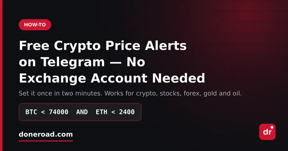 Free Crypto Price Alerts on Telegram — No Exchange Account Needed