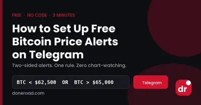 How to Set Up Free Bitcoin Price Alerts on Telegram (No Code, 3 Minutes)