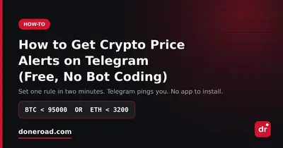 How to Get Crypto Price Alerts on Telegram (Free, No Bot Coding)