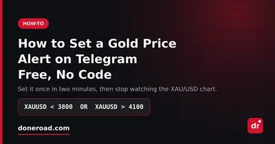 How to Set a Gold Price Alert on Telegram (Free, No Code)